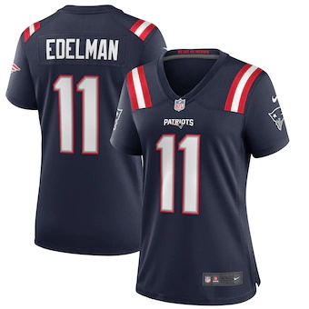 womens nike julian edelman navy new england patriots game j